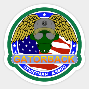 Gator Back Stuntman Association Sticker